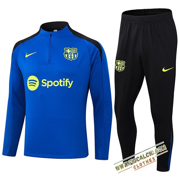 Insieme Tuta Calcio FC Barcellona Blu/Nero 2024/2025 -03