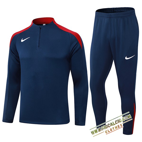 Insieme Tuta Calcio Nike Blu/Rosso 2024/2025