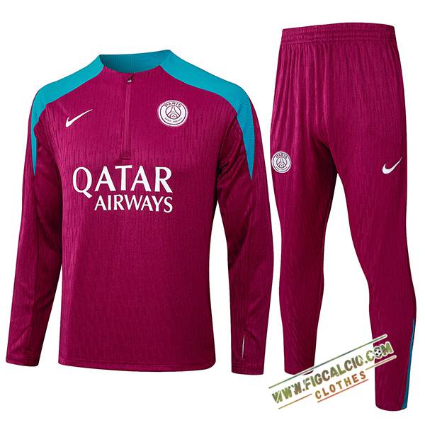 Insieme Tuta Calcio PSG viola/Blu 2024/2025 -02