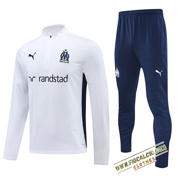 Insieme Tuta Calcio Marsiglia Bianco/Verde 2024/2025 -02