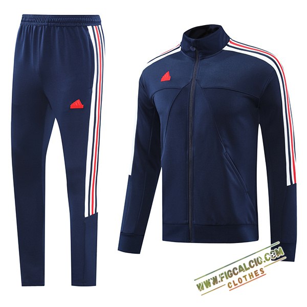 Insieme Tuta Calcio Giacca Adidas Blu Reale 2024/2025 -02