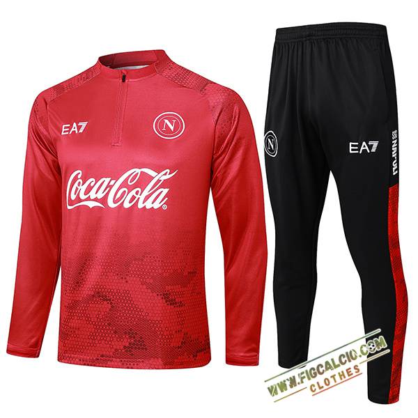 Insieme Tuta Calcio SSC Napoli Rosso 2024/2025