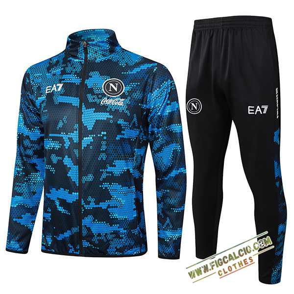 Insieme Tuta Calcio Giacca SSC Napoli Blu Scuro 2024/2025