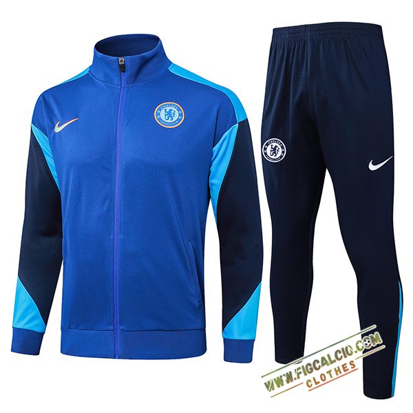 Insieme Tuta Calcio Giacca FC Chelsea Blu 2024/2025