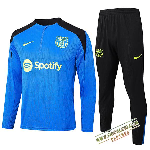 Insieme Tuta Calcio FC Barcellona Blu/Nero 2024/2025 -04