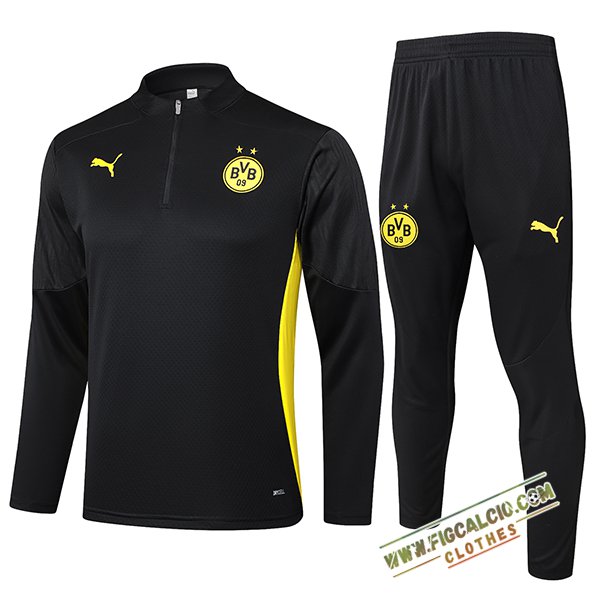Insieme Tuta Calcio Dortmund Nero/Giallo 2024/2025 -02