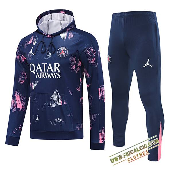 Insieme Giacca Con Cappuccio Tuta PSG viola/Rosa 2024/2025