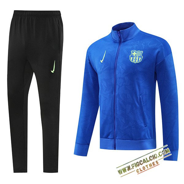 Insieme Tuta Calcio Giacca FC Barcellona Blu 2024/2025