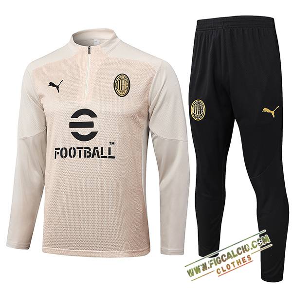 Insieme Tuta Calcio AC Milan Beige 2024/2025