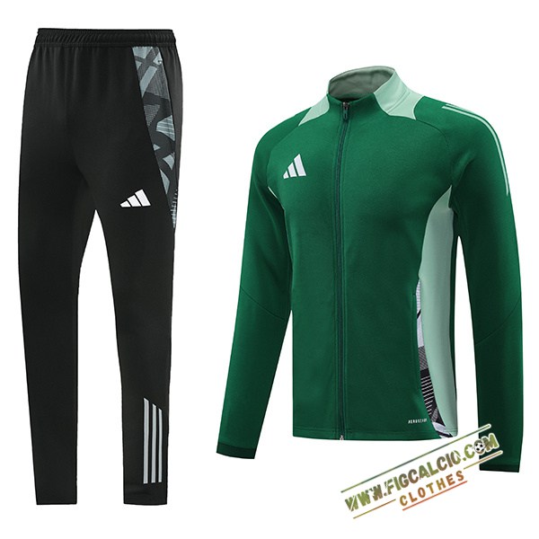 Insieme Tuta Calcio Adidas Verde 2024/2025 -02
