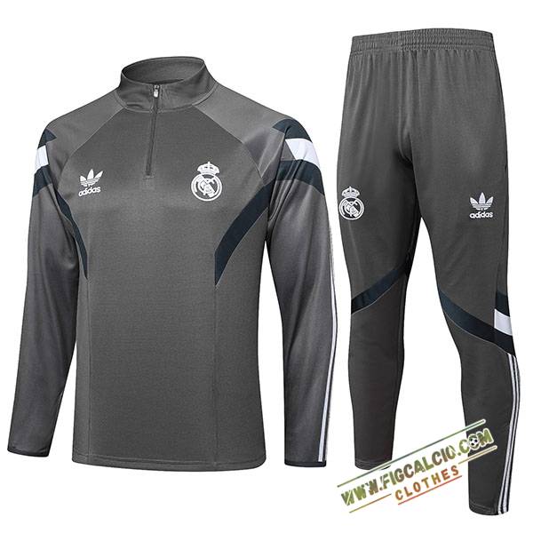 Insieme Tuta Calcio Real Madrid Grigio 2024/2025
