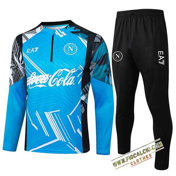 Insieme Tuta Calcio SSC Napoli Blu/Bianco/Nero 2024/2025