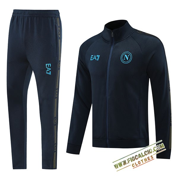 Insieme Tuta Calcio Giacca SSC Napoli Blu Reale 2024/2025