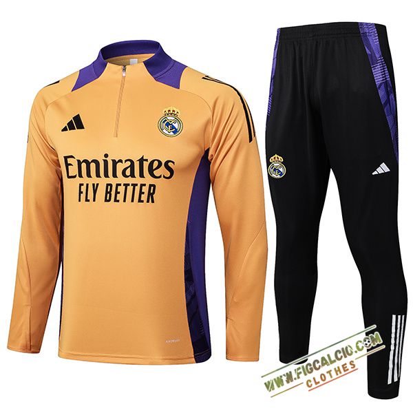 Insieme Tuta Calcio Real Madrid Arancia/viola 2025/2026