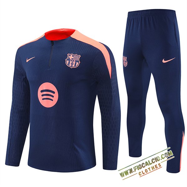 Insieme Tuta Calcio FC Barcellona Blu/Arancia 2025/2026