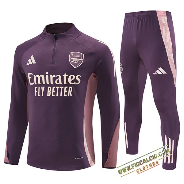 Insieme Tuta Calcio Arsenal viola/Rosa 2025/2026