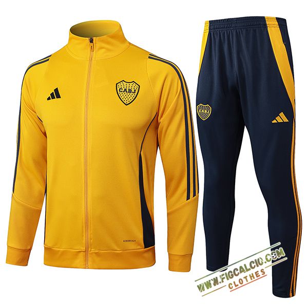 Insieme Tuta Calcio Giacca Boca Juniors Giallo/Nero 2025/2026