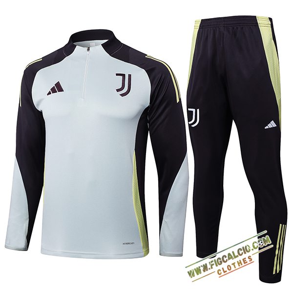 Insieme Tuta Calcio Juventus Grigio/Nero/Giallo 2025/2026