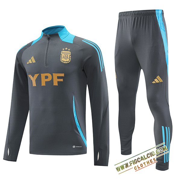 Insieme Tuta Calcio Argentina Bambino Grigio/Blu 2024/2025