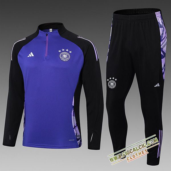 Insieme Tuta Calcio Germania Bambino viola/Nero 2024/2025 -02
