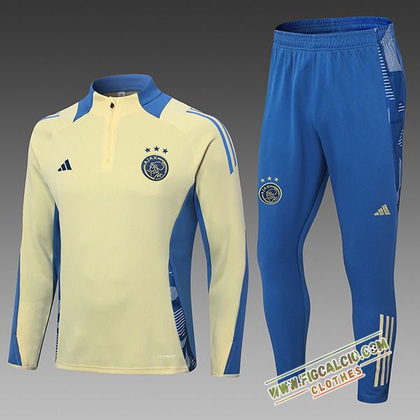 Insieme Tuta Calcio Ajax Bambino Giallo/Blu 2024/2025