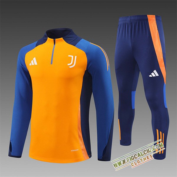 Insieme Tuta Calcio Juventus Bambino Arancia/Blu 2024/2025