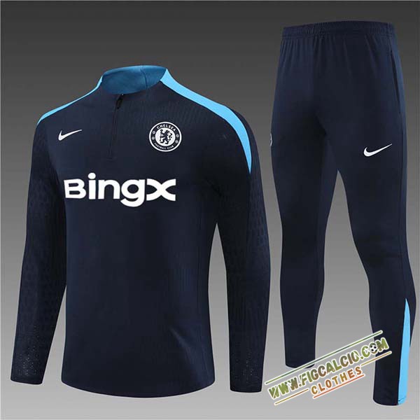 Insieme Tuta Calcio FC Chelsea Bambino Blu Scuro 2024/2025 -02