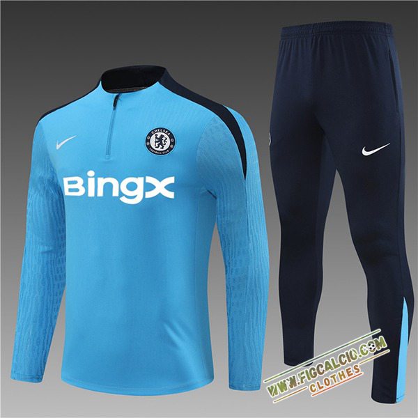 Insieme Tuta Calcio FC Chelsea Bambino Blu/Nero 2024/2025 -02