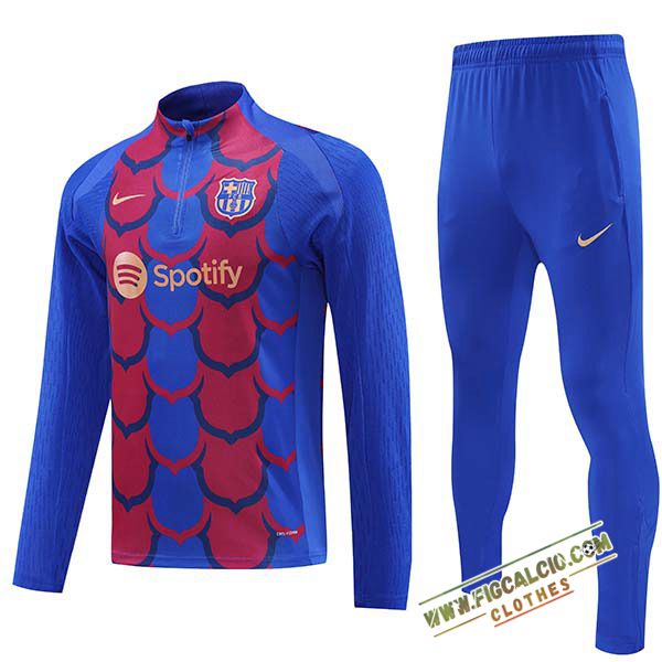 Insieme Tuta Calcio FC Barcellona Bambino Blu/Rosso 2024/2025
