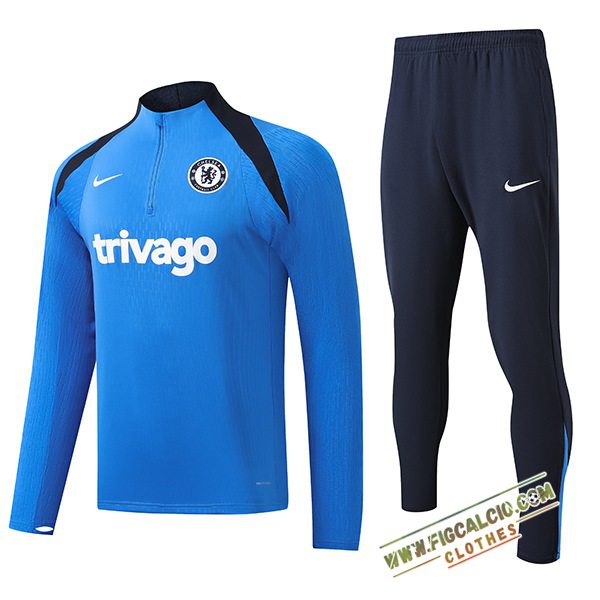 Insieme Tuta Calcio FC Chelsea Bambino Blu/Nero 2024/2025 -03