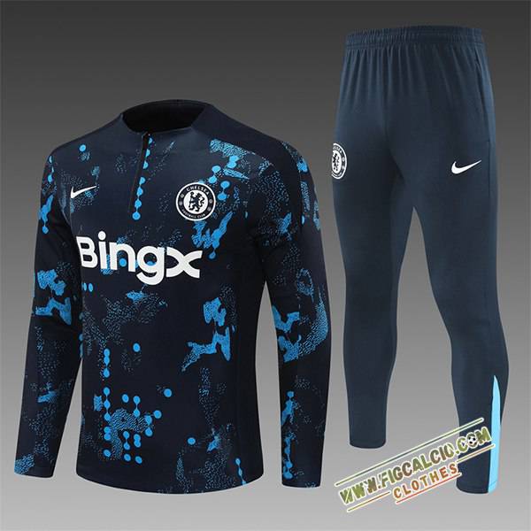 Insieme Tuta Calcio FC Chelsea Bambino Blu Reale 2024/2025