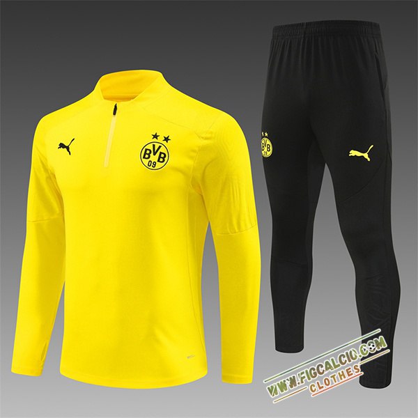 Insieme Tuta Calcio Dortmund Bambino Giallo 2024/2025