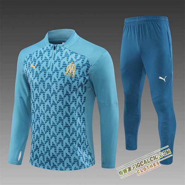 Insieme Tuta Calcio Marsiglia Bambino Verde 2024/2025 -02