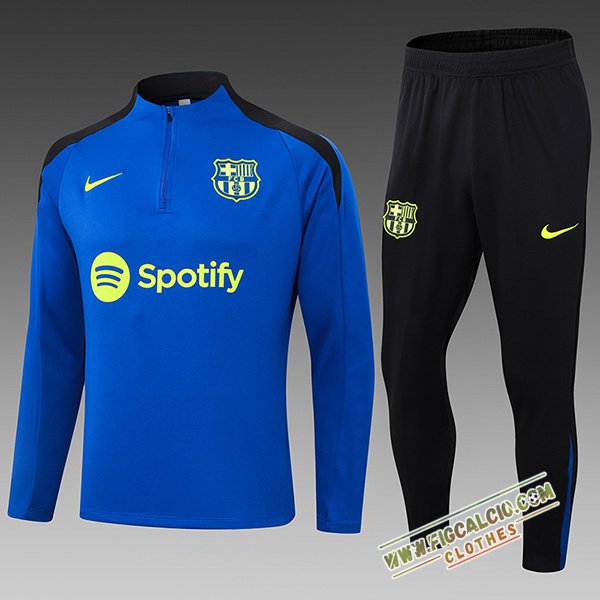 Insieme Tuta Calcio FC Barcellona Bambino Blu/Nero 2024/2025 -02