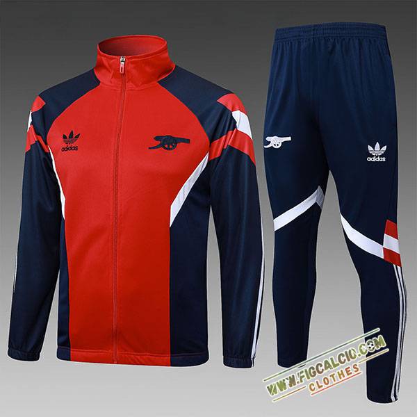 Insieme Tuta Calcio Giacca Arsenal Bambino Rosso/Blu/Bianco 2024/2025