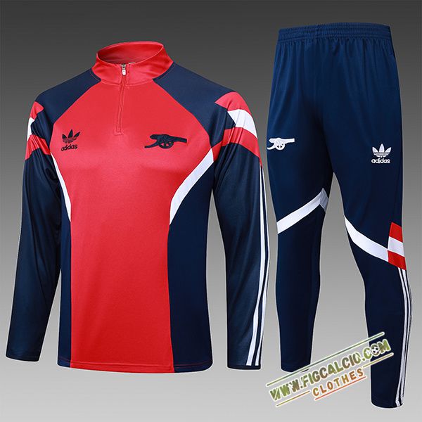 Insieme Tuta Calcio Arsenal Bambino Rosso/Blu/Bianco 2025/2026