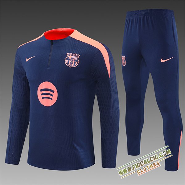 Insieme Tuta Calcio FC Barcellona Bambino Blu/Arancia 2025/2026