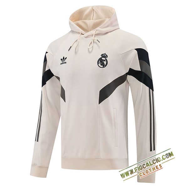 Felpa Allenamento Cappuccio Real Madrid Rosa/Nero 2024/2025
