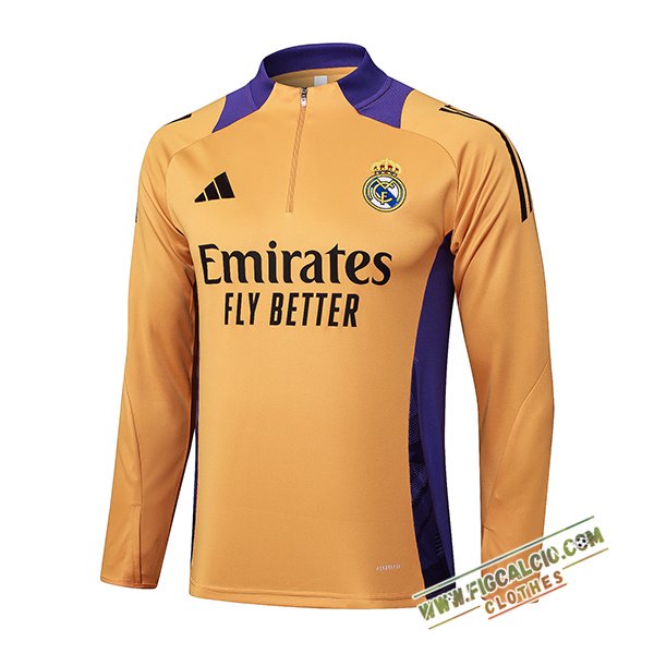 Felpa Allenamento Real Madrid Arancia/viola 2025/2026