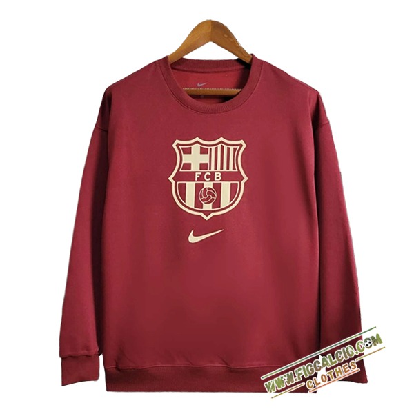 Felpa Allenamento FC Barcellona Rosso/Giallo 2025/2026