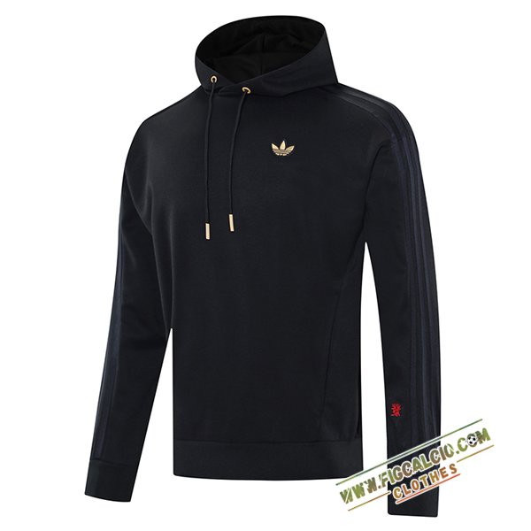 Felpa Allenamento Cappuccio Adidas Nero 2025/2026