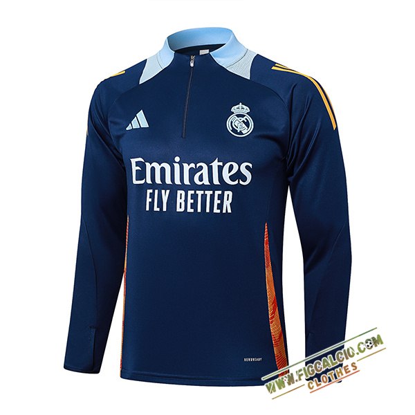 Felpa Allenamento Real Madrid Blu Reale 2025/2026