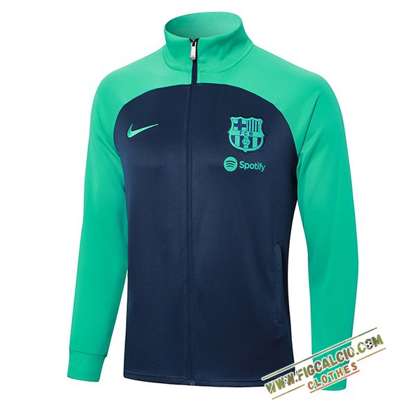 Giacca Calcio FC Barcellona Blu/Verde 2024/2025
