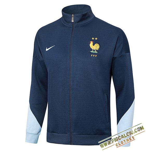Giacca Calcio Francia Blu Reale 2024/2025