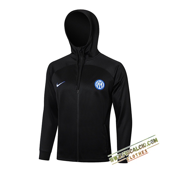 Giacca Con Cappuccio Inter Milan Nero 2024/2025