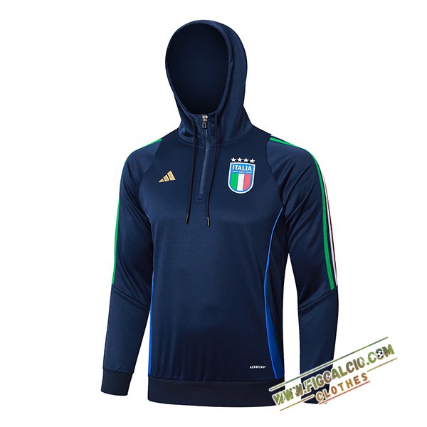 Giacca Con Cappuccio Italia Blu Scuro 2024/2025