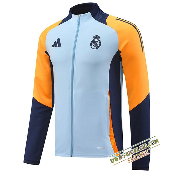 Giacca Calcio Real Madrid Blu/Giallo/viola 2024/2025