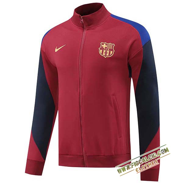 Giacca Calcio FC Barcellona Rosso/Nero 2024/2025