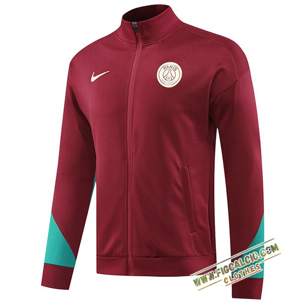 Giacca Calcio PSG Rosso/Verde 2024/2025
