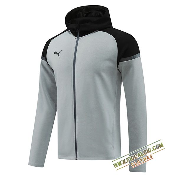 Giacca Con Cappuccio PUMA Grigio/Nero 2024/2025